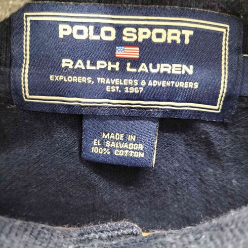 ポロスポーツラルフローレン POLO SPORT RALPH LAUREN 90S フロントロゴ刺繍 S/S ポロシャツ メンズ import:XL