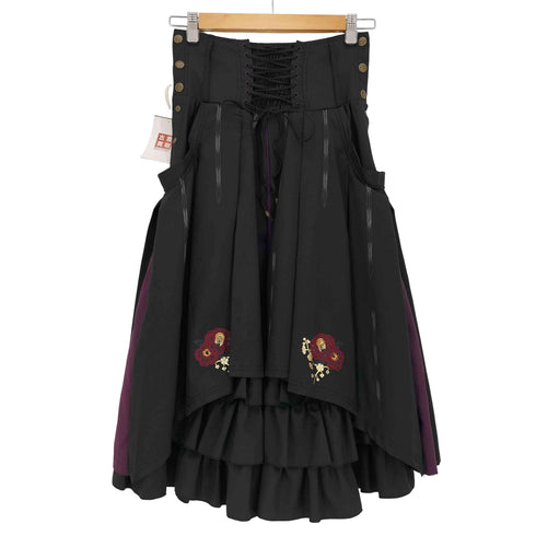 オッズオネスト OZZ ONESTE 和柄 プリーツスカート レディース