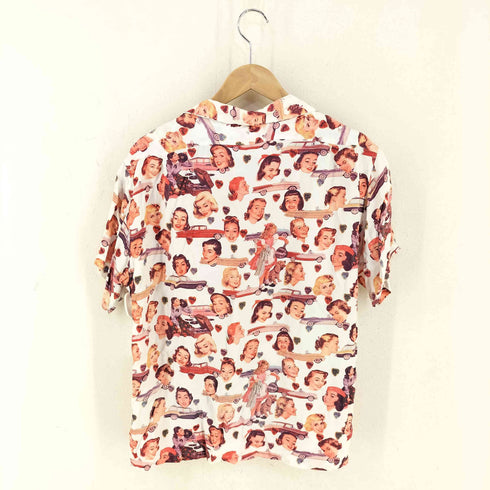 ドライボーンズ Dry Bones 総柄オープンカラーアロハシャツ メンズ import:L