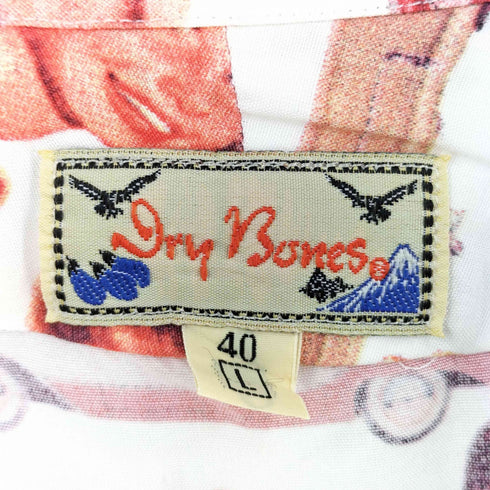 ドライボーンズ Dry Bones 総柄オープンカラーアロハシャツ メンズ import:L