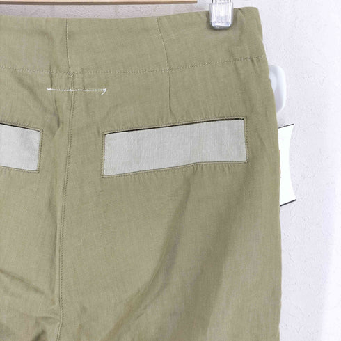 エムエムシックスメゾンマルタンマルジェラ MM6 Maison Martin Margiela コットンリネン ダブルニーパンツ レディース 40