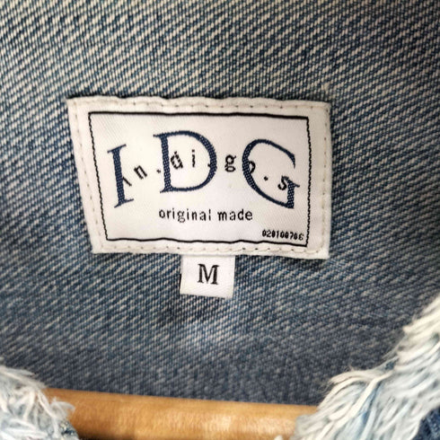 in.di.go.s 2nd Type ノーカラー デニムジャケット メンズ JPN:M