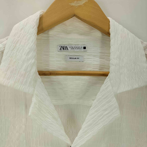 ザラ ZARA 開襟半袖シャツ レディース import:M