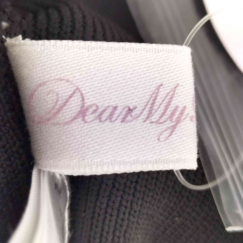 DearMyLoveRose きらきらビジューボタンショートニットカーディガン レディース M-L
