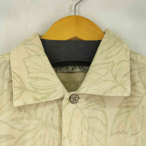 バティックベイ Batik Bay ボタニカル柄 S/S コットン アロハシャツ メンズ JPN:M