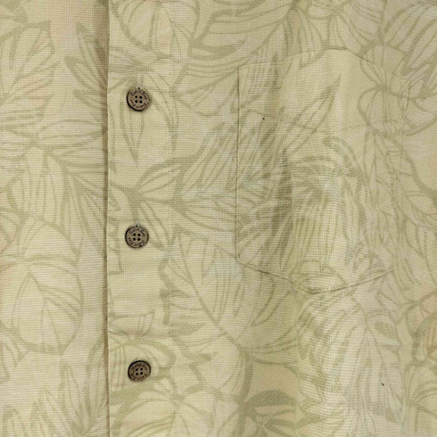 バティックベイ Batik Bay ボタニカル柄 S/S コットン アロハシャツ メンズ JPN:M