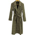バナナリパブリック BANANA REPUBLIC NEUTRAL PLAID TIE WRAP CORT チェック柄 ウール混 コート レディース import:M