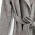 バナナリパブリック BANANA REPUBLIC NEUTRAL PLAID TIE WRAP CORT チェック柄 ウール混 コート レディース import:M