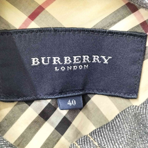バーバリーロンドン BURBERRY LONDON デニムジャケット 裏地ノバチェック レディース JPN:40