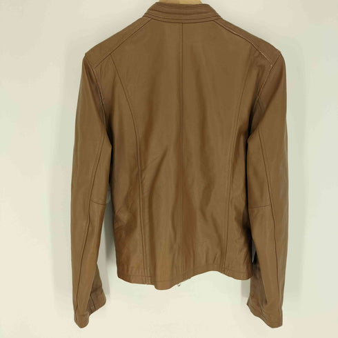 ミッシェルクラン MICHEL KLEIN homme シープレザー ダブルジップ シングル ライダース ジャケット メンズ FR:46