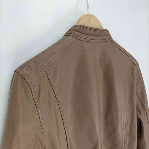 ミッシェルクラン MICHEL KLEIN homme シープレザー ダブルジップ シングル ライダース ジャケット メンズ FR:46