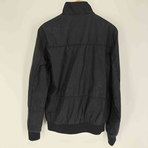ザラマン ZARA MAN 幾何学模様 総柄 裏地 メッシュ スタンドネック ポリ ジャケット メンズ import:M