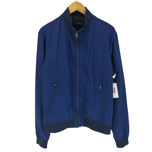 ザラマン ZARA MAN ポリ フライト ジャケット ブルゾン MA-1 メンズ import:L