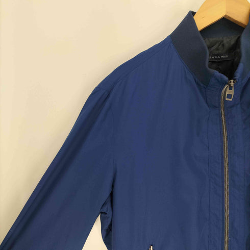ザラマン ZARA MAN ポリ フライト ジャケット ブルゾン MA-1 メンズ import:L