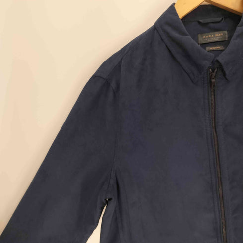 ザラマン ZARA MAN SLIM FIT スリム フィット スムース ダブルジップ シャツ ジャケット メンズ import:M