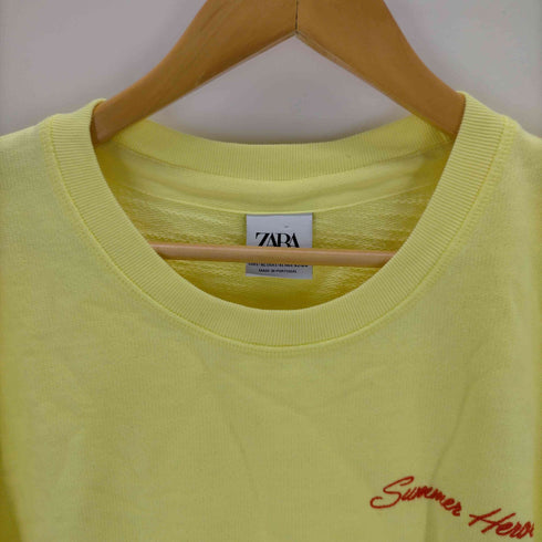 ザラ ZARA 刺繍クルーネックTシャツ メンズ JPN:L