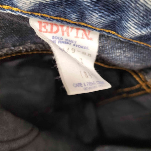 エドウィン EDWIN GUARANTEED ケミカルウォッシュ 2タックワイドデニムパンツ メンズ W83