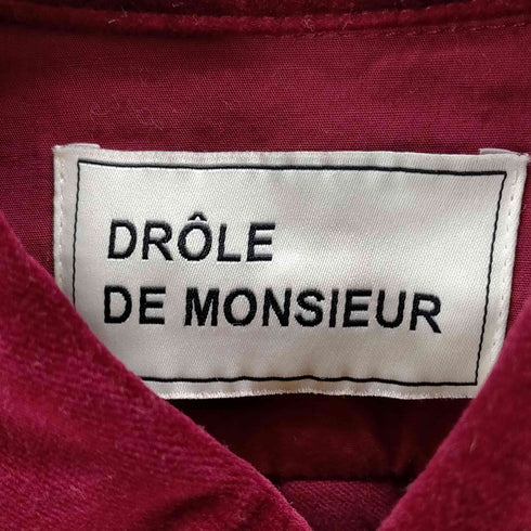 ドロールドムッシュ DROLE DE MONSIEUR ベロアシャツ メンズ