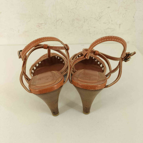 ヴィヴィアンウエストウッド Vivienne Westwood 編み込み レザーサンダル レディース 36 1/2