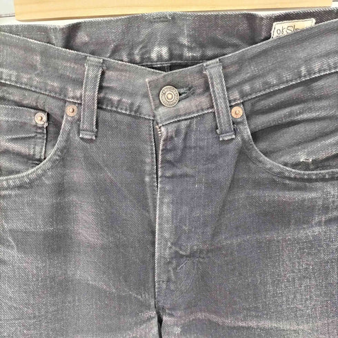 オアスロウ orSlow カットオフブラックデニムパンツ メンズ JPN:1