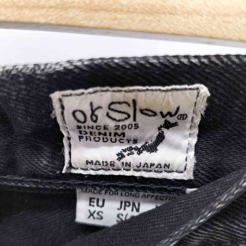 オアスロウ orSlow カットオフブラックデニムパンツ メンズ JPN:1