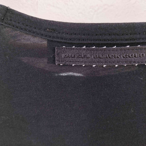 ディーゼルブラックゴールド DIESEL BLACK GOLD フロントロゴプリントクルーネックTシャツ レディース import:L