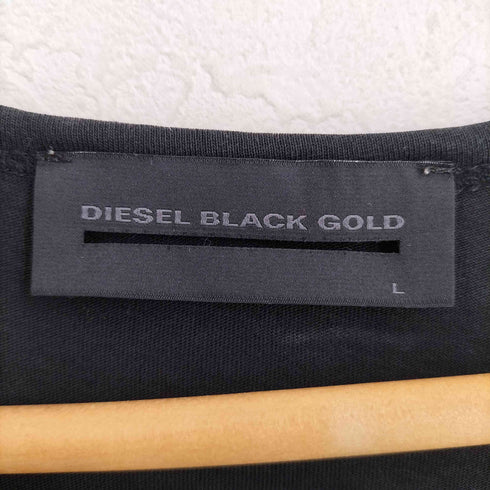 ディーゼルブラックゴールド DIESEL BLACK GOLD フロントロゴプリントクルーネックTシャツ レディース import:L