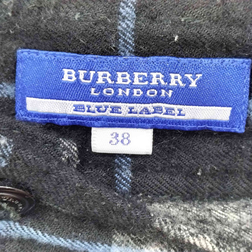 バーバリーブルーレーベル BURBERRY BLUE LABEL ノバチェック ウール ショートパンツ レディース 38