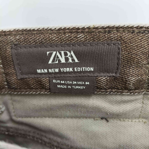 ザラマン ZARA MAN LIMITED EDITION WAXED EFFECT JEANS オーバー コーティング デニム パンツ メンズ 34