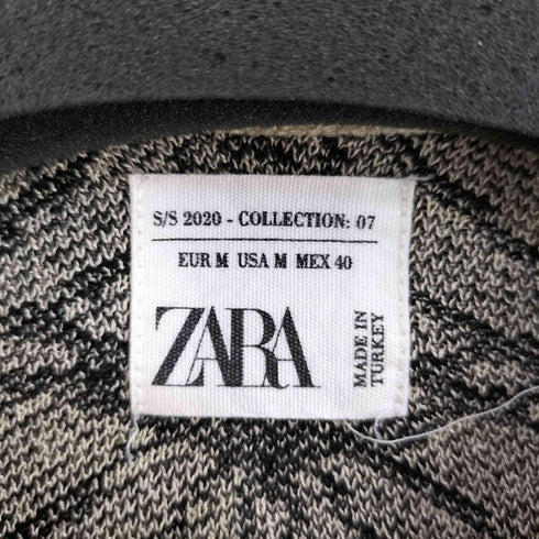 ザラ ZARA ニットポロシャツ メンズ import:M