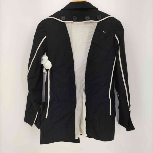 ヨウジヤマモト Yohji Yamamoto バックシアー切替 シームデザインジャケット レディース JPN:1