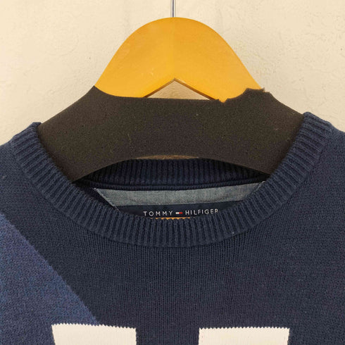 トミーヒルフィガー TOMMY HILFIGER コットンクルーネックニット レディース import:XS