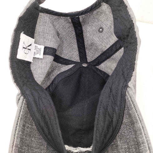 シーケーカルバンクライン ck Calvin Klein ロゴ刺繍デニムキャップ メンズ ONE SIZE