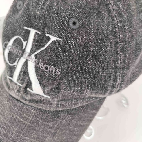シーケーカルバンクライン ck Calvin Klein ロゴ刺繍デニムキャップ メンズ ONE SIZE