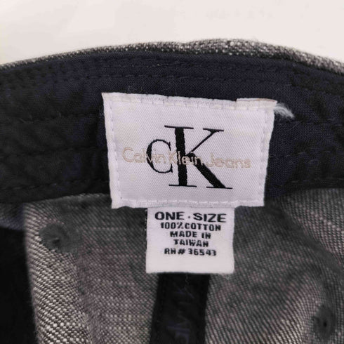 シーケーカルバンクライン ck Calvin Klein ロゴ刺繍デニムキャップ メンズ ONE SIZE