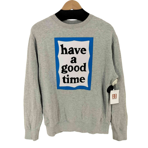 ハブアグッドタイム HAVE A GOOD TIME Blue Frame Crewneck メンズ M