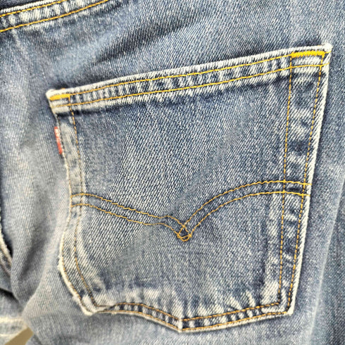 リーバイス Levis 90S 英国製 EURO ユーロ 501 ボタン裏311 ボタンフライ デニムパンツ 脇割 メンズ W31 L34