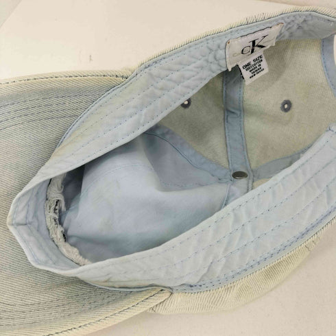シーケーカルバンクライン ck Calvin Klein ロゴ刺繍デニムキャップ メンズ