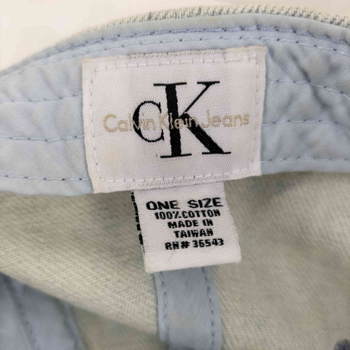 シーケーカルバンクライン ck Calvin Klein ロゴ刺繍デニムキャップ メンズ