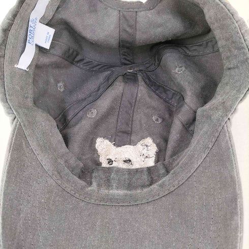 ポートアンドカンパニー PORT and COMPANY DOG EMBROIDERY COTTON DAD CAP レディース
