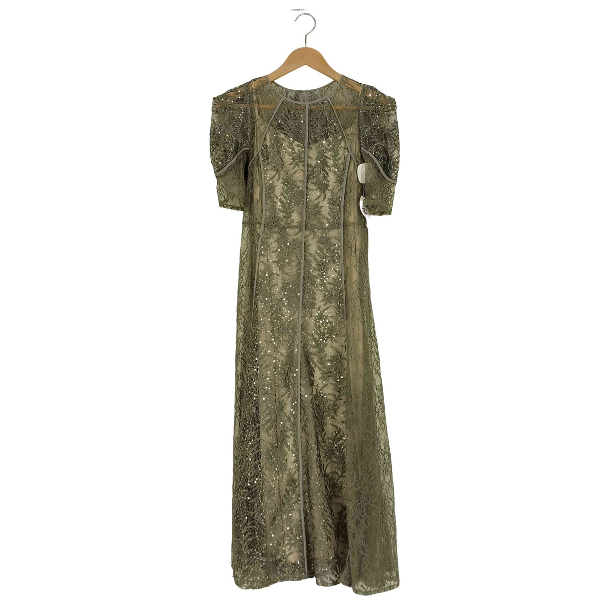 FRAY I.D リーフレースパイピングドレス