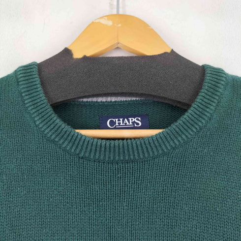 チャップスラルフローレン CHAPS RALPH LAUREN ワンポイント刺繍コットンニット メンズ import:L