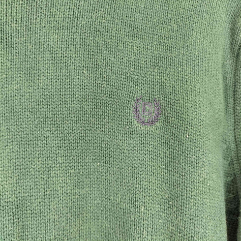 チャップスラルフローレン CHAPS RALPH LAUREN ワンポイント刺繍コットンニット メンズ import:L