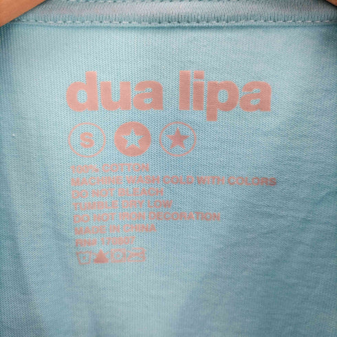DUA LIPA ロゴプリント 3D 星柄 S/S クルーネック Tシャツ レディース import:S