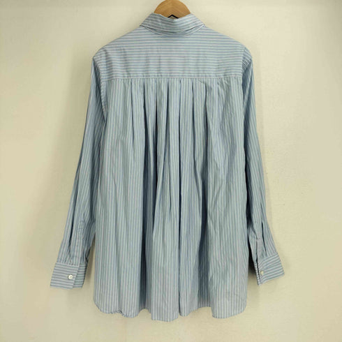 ガンリュウ GANRYU FUMITO GANRYU 21SS SPLEATED SHIRTストライプシャツ メンズ JPN:2