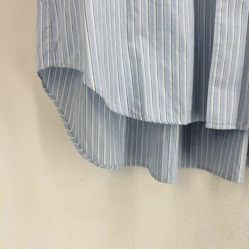 ガンリュウ GANRYU FUMITO GANRYU 21SS SPLEATED SHIRTストライプシャツ メンズ JPN:2