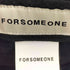 フォーサムワン FORSOMEONE ワンポイント刺繍 メンズ