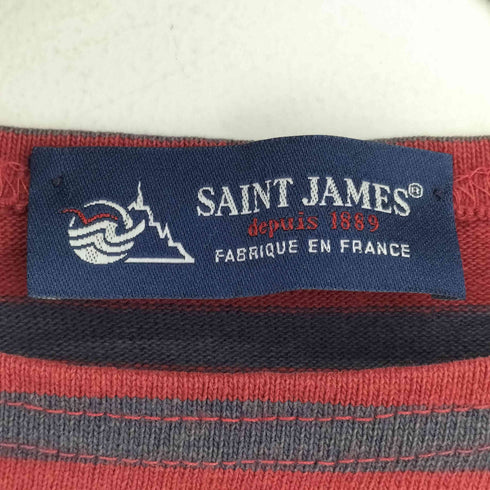 セントジェームス SAINT JAMES ボーダーボートネックカットソー メンズ EUR:48