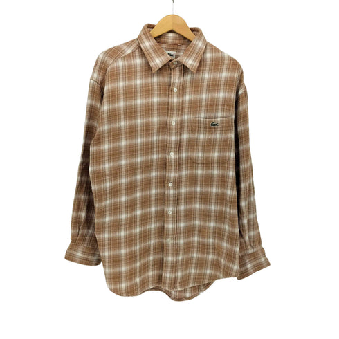 シュミーズラコステ CHEMISE LACOSTE 90s 文字ワニ オンブレチェック ネルシャツ メンズ 5