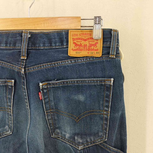 リーバイス Levis 福岡天神リニューアルオープン1周年記念 ダブルニー デニムパンツ 550 メンズ 32inch